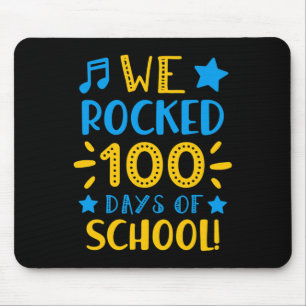 Muziekdocent - Happy 100th Day of School We Rocke Muismat