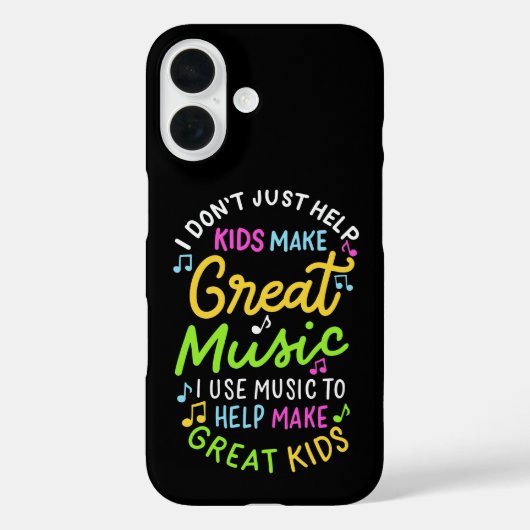 Muziekdocent - Help Kinder muziek cadeau te doen Case-Mate iPhone Case (Achterkant)