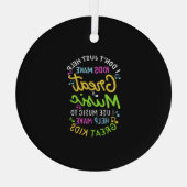 Muziekdocent - Help Kinder muziek cadeau te doen Glas Ornament (Achterkant)