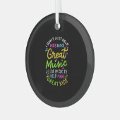 Muziekdocent - Help Kinder muziek cadeau te doen Glas Ornament (Voorkant links)