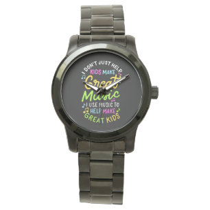 Muziekdocent - Help Kinder muziek cadeau te doen Horloge