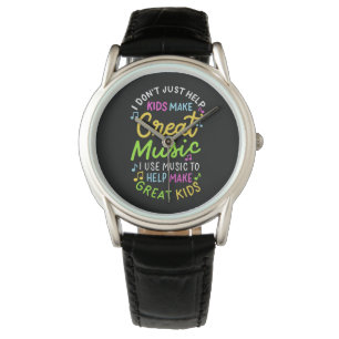Muziekdocent - Help Kinder muziek cadeau te doen Horloge
