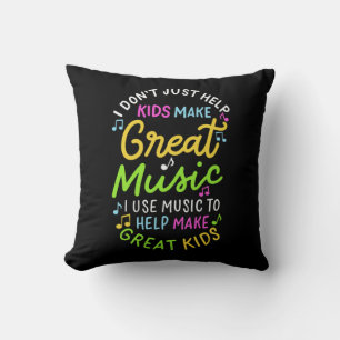 Muziekdocent - Help Kinder muziek cadeau te doen Kussen