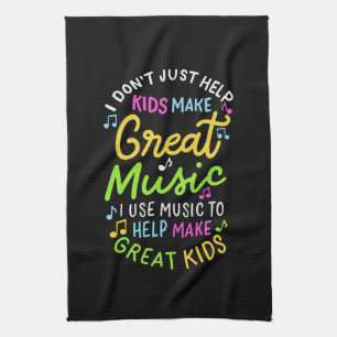 Muziekdocent - Help Kinder muziek cadeau te doen Theedoek