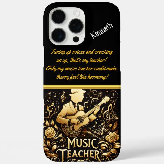 Muziekdocent inspireert met klasmelodieën Case-Mate iPhone case (Achterkant)