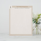 Muziekdocent Letterhead Briefpapier Briefhoofd Sjabloon (Staand voorkant)