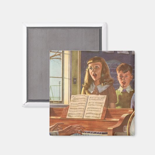  muziekdocent Onderwijsstudenten naar Sing Magneet (Voorkant / Achterkant)