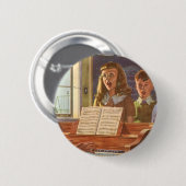  muziekdocent Onderwijsstudenten naar Sing Ronde Button 5,7 Cm (Voorkant /achterkant)