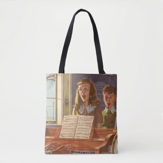  muziekdocent Onderwijsstudenten naar Sing Tote Bag (Voorkant)