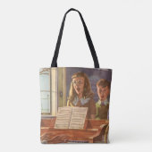  muziekdocent Onderwijsstudenten naar Sing Tote Bag (Achterkant)