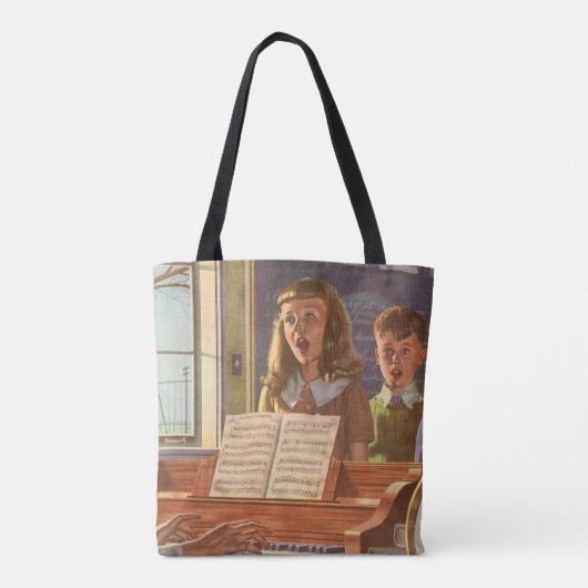  muziekdocent Onderwijsstudenten naar Sing Tote Bag (Achterkant)