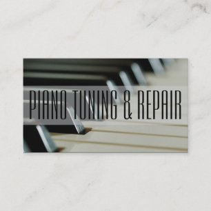 Muziekdocent Piano Tuning & Repair Visitekaartje