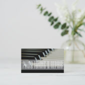 Muziekdocent Piano Tuning & Repair Visitekaartje (Staand voorkant)