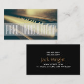 Muziekdocent Piano Tuning & Repair Visitekaartje (Voorkant / Achterkant)