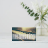 Muziekdocent Piano Tuning & Repair Visitekaartje (Staand voorkant)