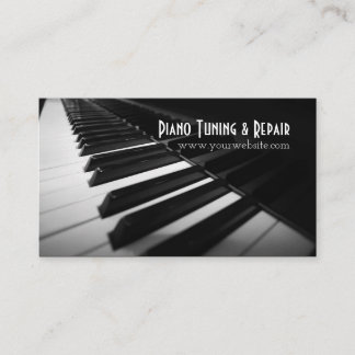 Muziekdocent Piano Tuning & Repair Visitekaartje