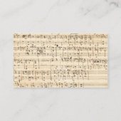 Muziekdocent privélessen visitekaartje (Achterkant)