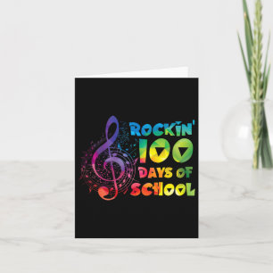 Muziekdocent -rockin 100 Days of School Music Key Kaart