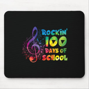 Muziekdocent -rockin 100 Days of School Music Key Muismat