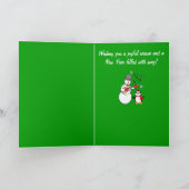 Muziekdocent Vakantie Kaart van Student (Binnen)