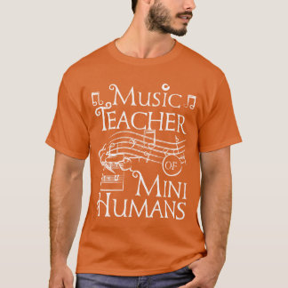 Muziekdocent van mini-mensenvrienden t-shirt
