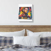 Muziekdoos Canvas Afdruk (Insitu (Slaapkamer))