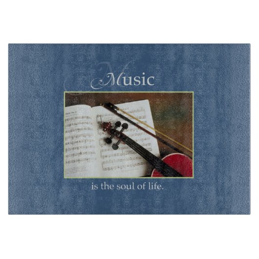 Muziekdragers, de bron van het leven, traditioneel snijplank (Voorkant)