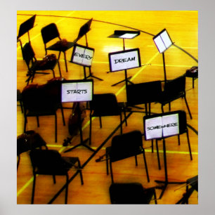 Muziekdromen beginnen hier poster