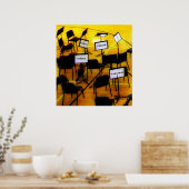 Muziekdromen beginnen hier poster (Keuken)