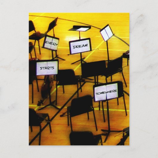 Muziekdromen Briefkaart (Voorkant)