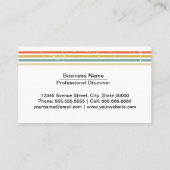 Muziekdrummer Visitekaartje (Achterkant)