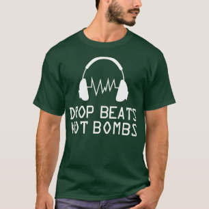 Muziekdruppels zonder bommen t-shirt