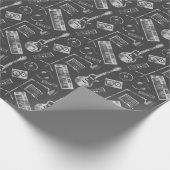 Muziekelementen: naadloze achtergrond. cadeaupapier (Hoek)