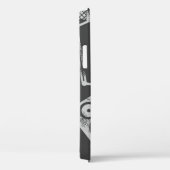Muziekelementen:  naadloze achtergrond. Case-Mate iPhone case (Achterkant / Rechts)