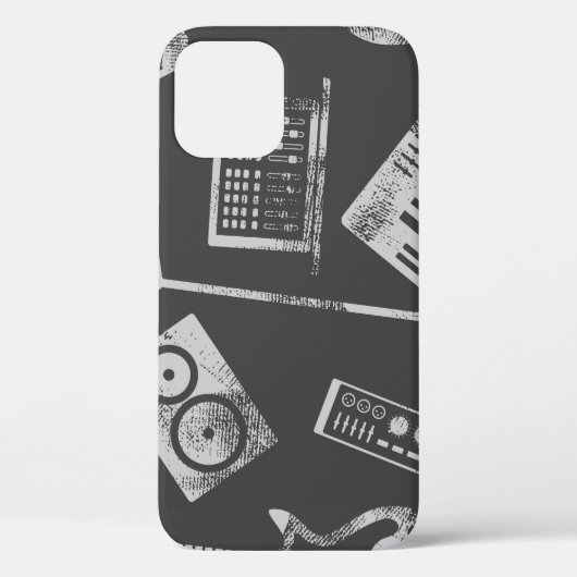 Muziekelementen:  naadloze achtergrond. Case-Mate iPhone case (Achterkant)
