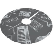 Muziekelementen:  naadloze achtergrond. kerstboom rok (Gekanteld)