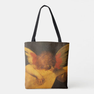 Muziekengel die luit speelt van Rosso Fiorentino Tote Bag