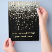 muziekevenement viering feest flyer (Hand)
