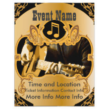 Muziekevenement Vintage Gold Flyer