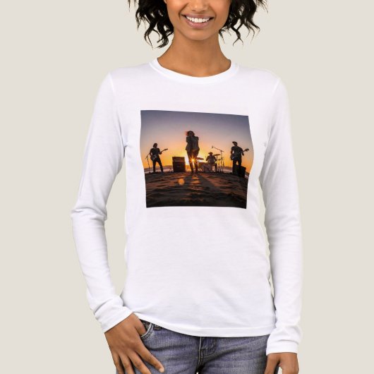 Muziekfans favoriet Tri-Blend shirt (Voorkant volledig)
