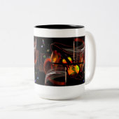 Muziekfantasie Tweekleurige Koffiemok (Voorkant rechts)