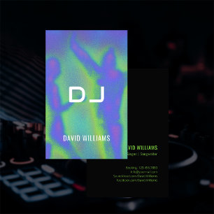 Muziekfeest DJ's Singer Songwriter Professional Visitekaartje