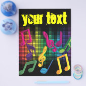 Muziekfeestje Achtergrond Flyer (Enkel)