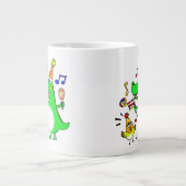 muziekfeestje grote koffiekop (Voorkant)