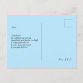 muziekfeestje guitar drum set musical bedankt kaar uitnodiging briefkaart (Achterkant)