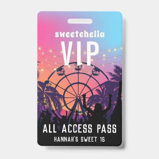 Muziekfestival | All Access Badge (Front)