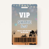 Muziekfestival All Access Badge VIP Pass (Voorkant)