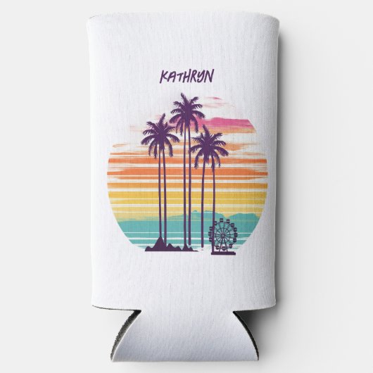 Muziekfestival Bachelorette Tropical Seltzer Blikjeskoeler (Voorkant)