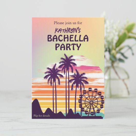 Muziekfestival Bachelorette Weekend Itinerary Kaart (Staand voorkant)