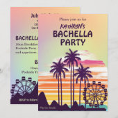 Muziekfestival Bachelorette Weekend Itinerary Kaart (Voorkant / Achterkant)